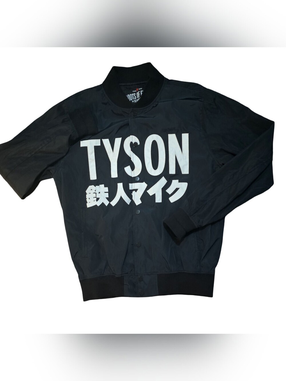 Roots Of Fight Bloodlines Mike Tyson Snap Button Jacket Sz Large Japanese Logo